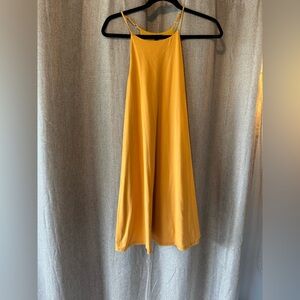 Mm Mm Mm Yellow Racerback Dress